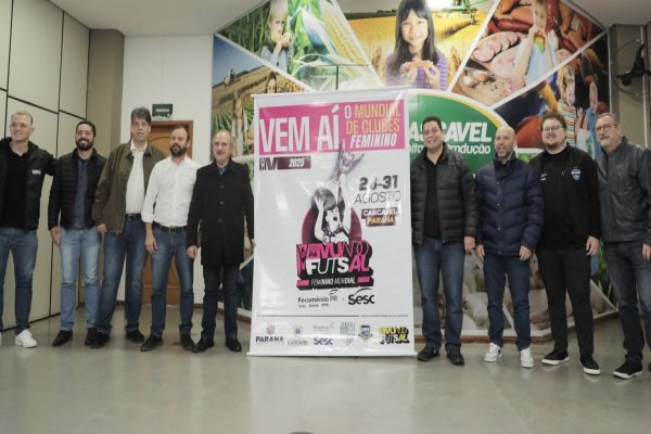 Imagem referente a notícia: Cascavel será sede da Copa Mundo de Futsal Feminino pela segunda vez