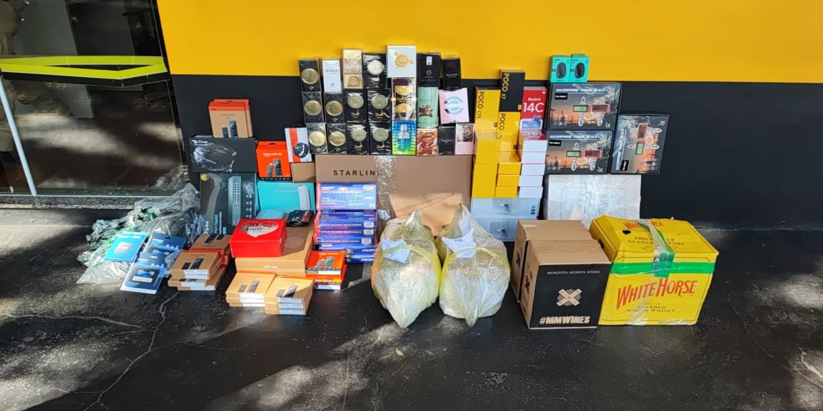 Apreensão de R$ 23 mil em mercadorias irregulares mobilizou forças de segurança na BR-277