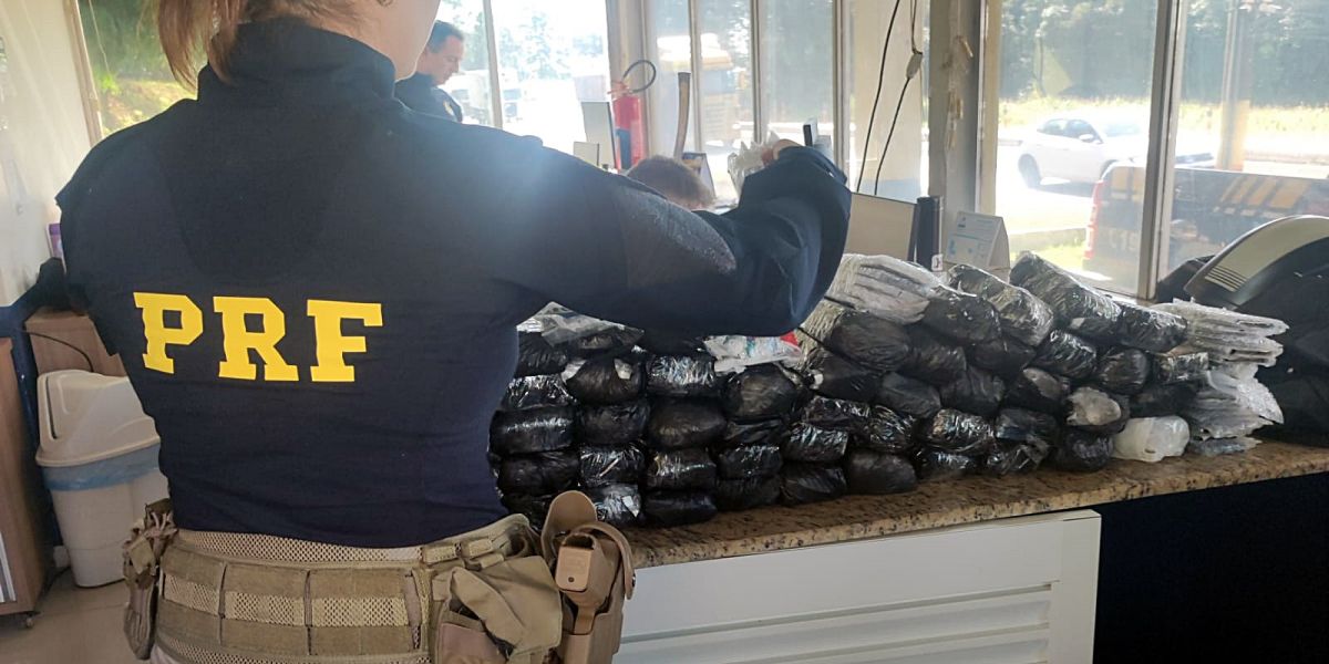 Ação conjunta entre PRF e Receita Federal resulta na apreensão de 295 celulares na BR-277, em Céu Azul