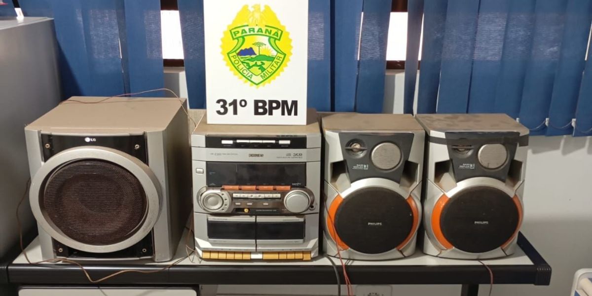 Som alto em Cafelândia resulta em apreensão de aparelho e registro de termo circunstanciado