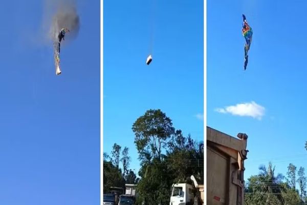 Balão pega fogo e cai com 21 pessoas a bordo em SC: 8 mortos e 13 sobreviventes