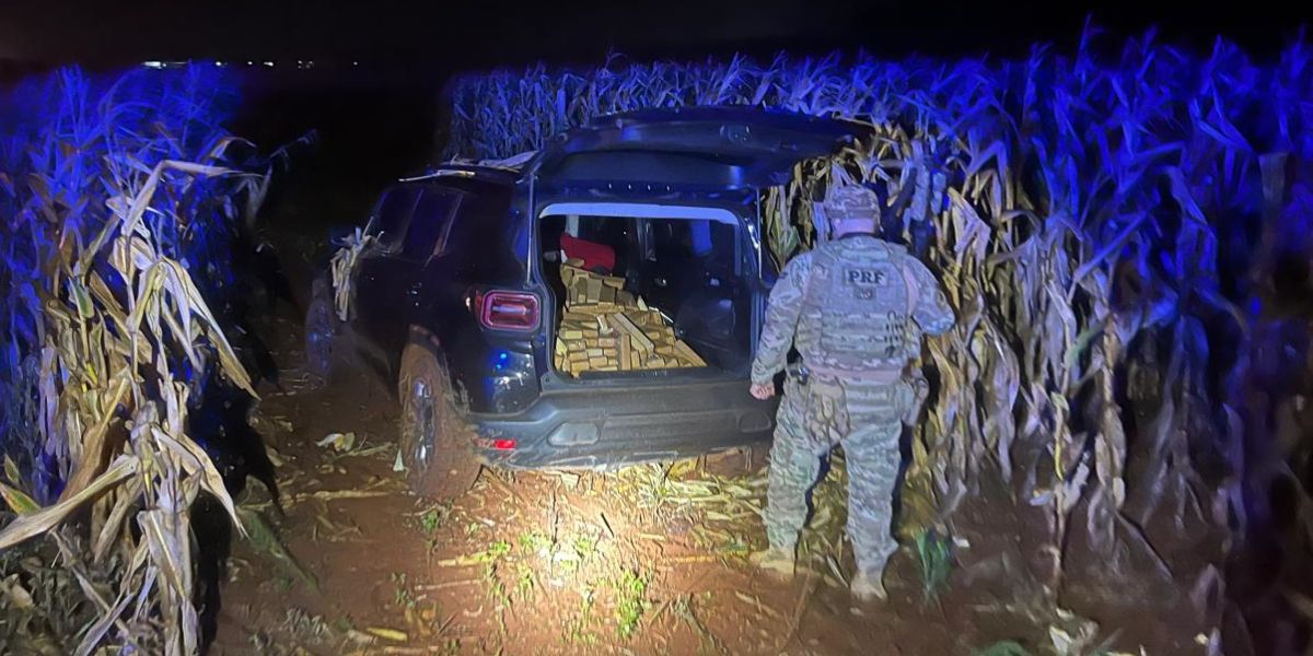PRF apreende mais de 600 kg de maconha após perseguição na BR-277, em Cascavel