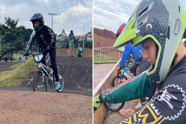 Imagem referente a notícia: Irmãos cascavelenses conquistam títulos no Campeonato Paranaense de Bicicross