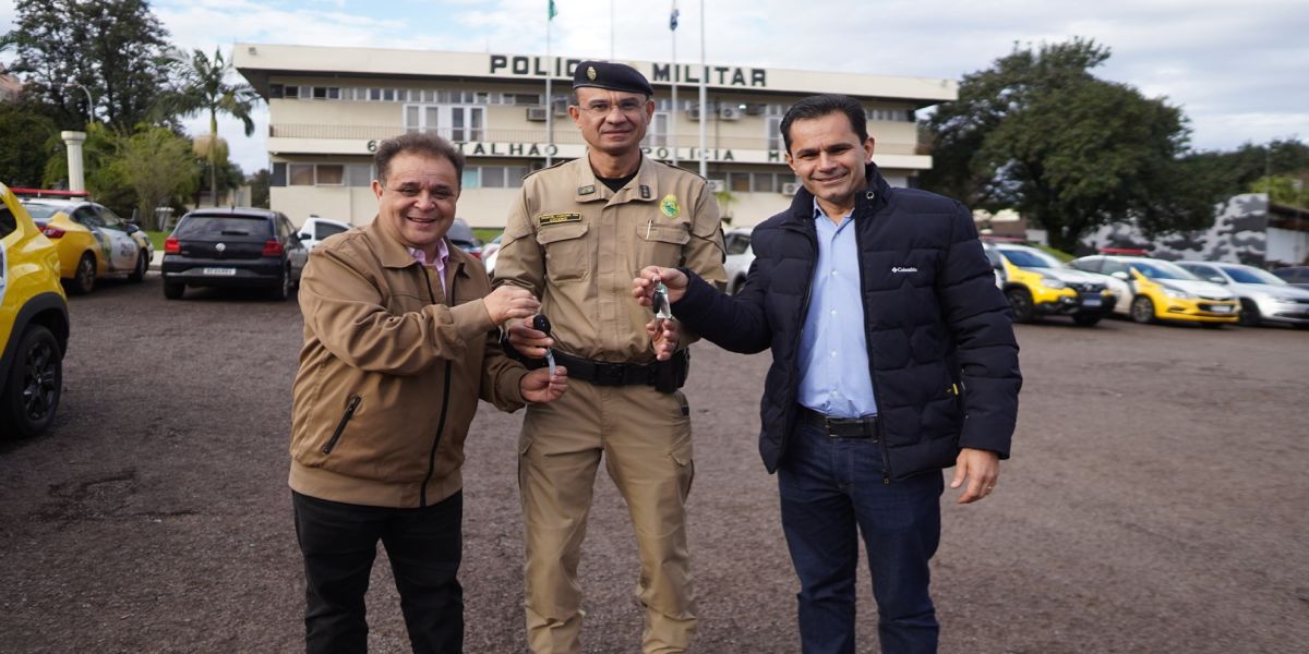 Cascavel recebe duas novas viaturas para reforço do patrulhamento urbano