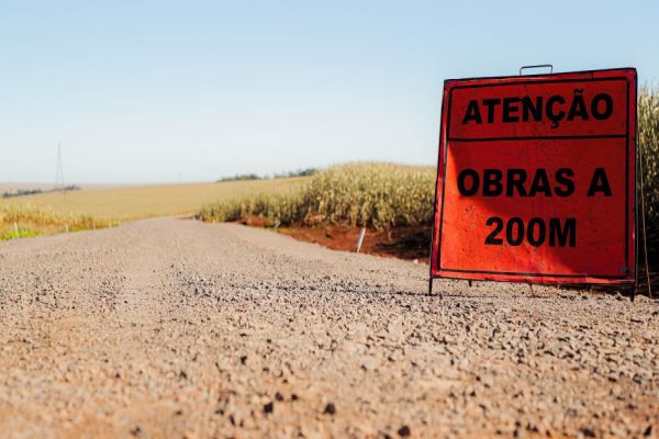 Imagem referente a notícia: Obra na Estrada San Martin, em Sede Alvorada, já está 70% concluída