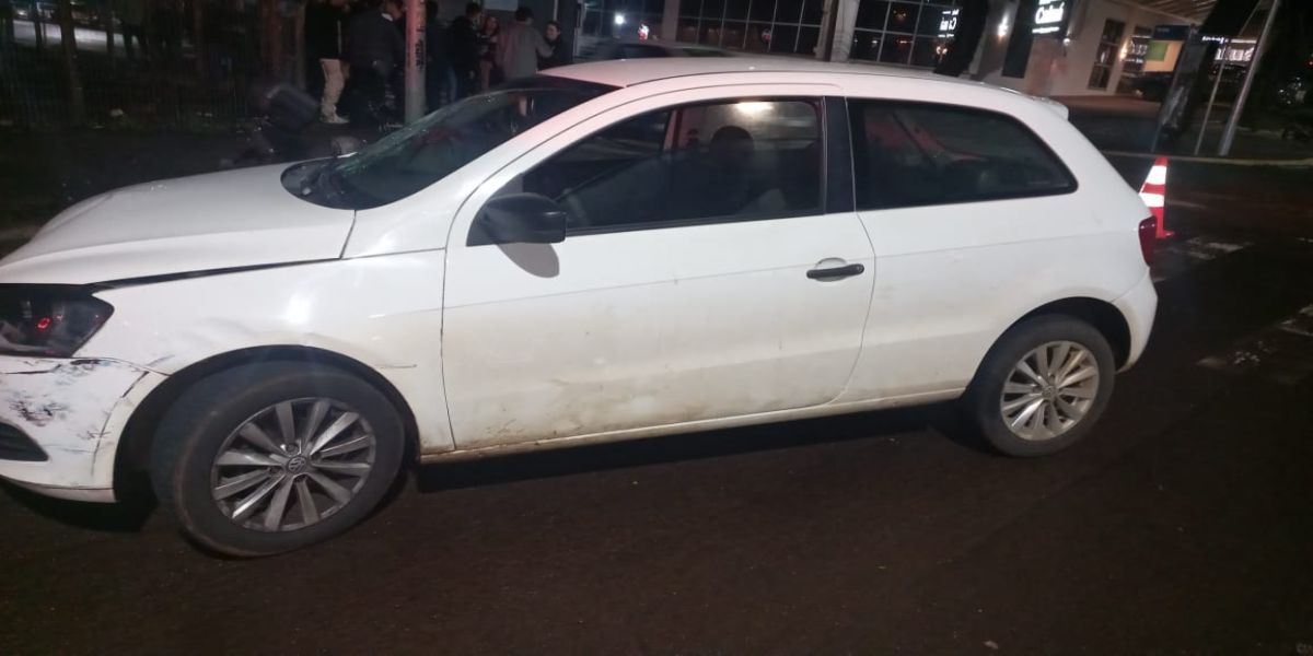 Condutor embriagado atropela pedestre na Rua Manoel Ribas no centro de Cascavel