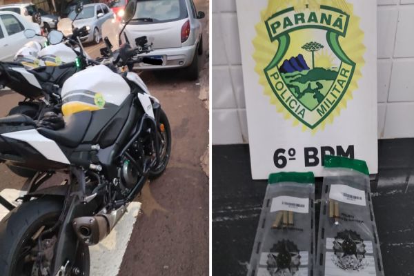 Imagem referente a notícia: Munições são encontradas em veículo e motorista é preso na zona Norte de Cascavel