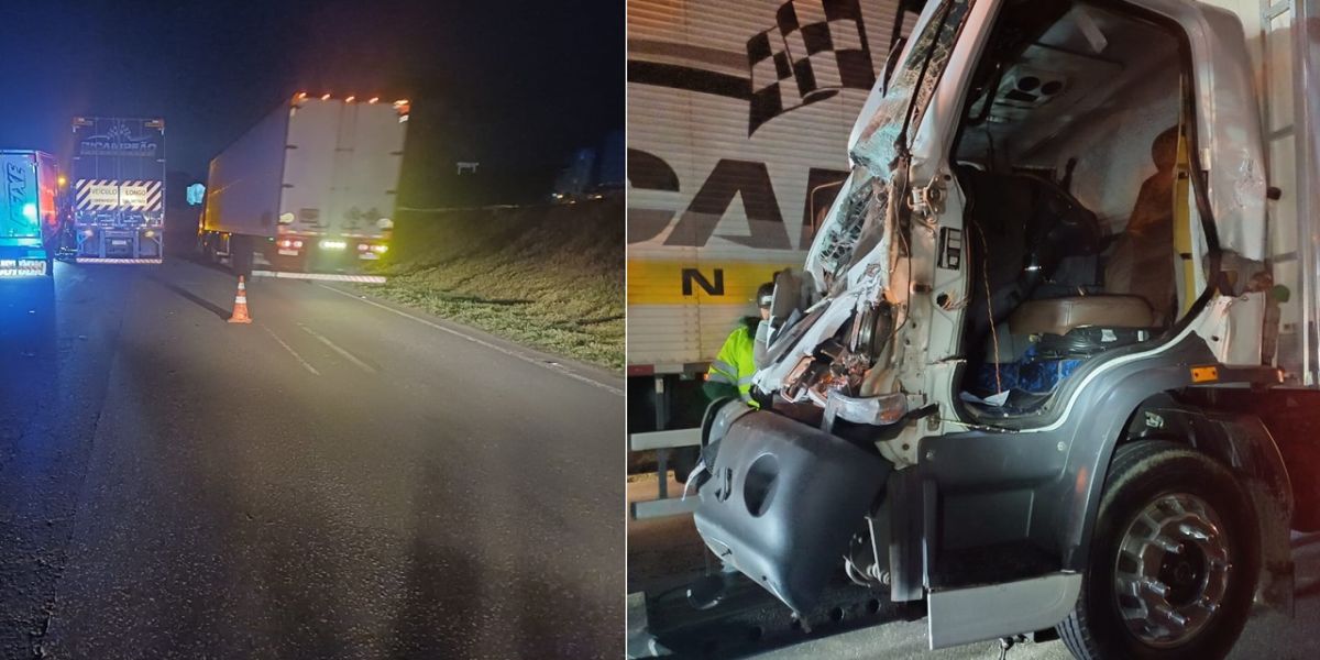 Acidente com quatro veículos causa interdição parcial na BR-116 em São José dos Pinhais