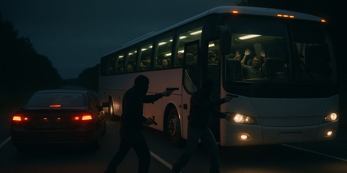 Criminosos armados assaltam ônibus interestadual na BR-369, em Corbélia