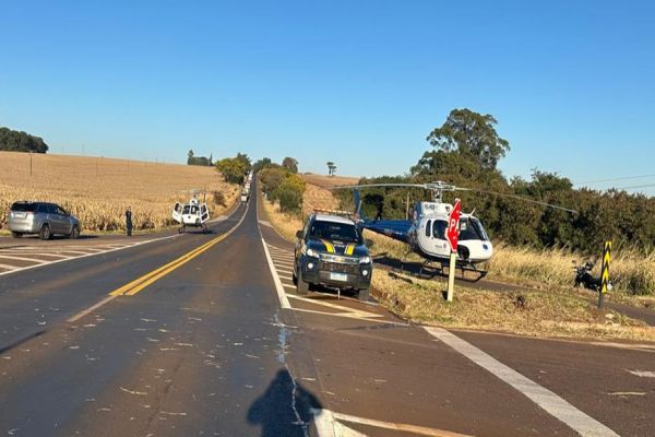 Imagem referente a notícia: Colisão na BR-369 deixa uma pessoa morta e duas em estado grave