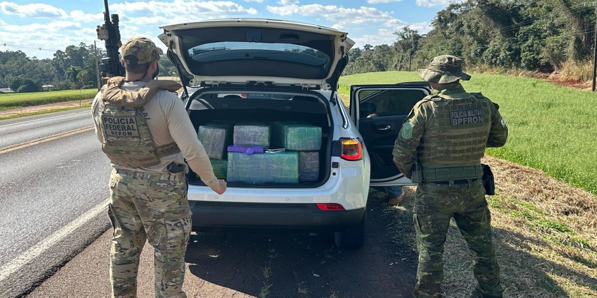 PF realiza prisões por contrabando e tráfico de drogas em operações no Oeste do Paraná