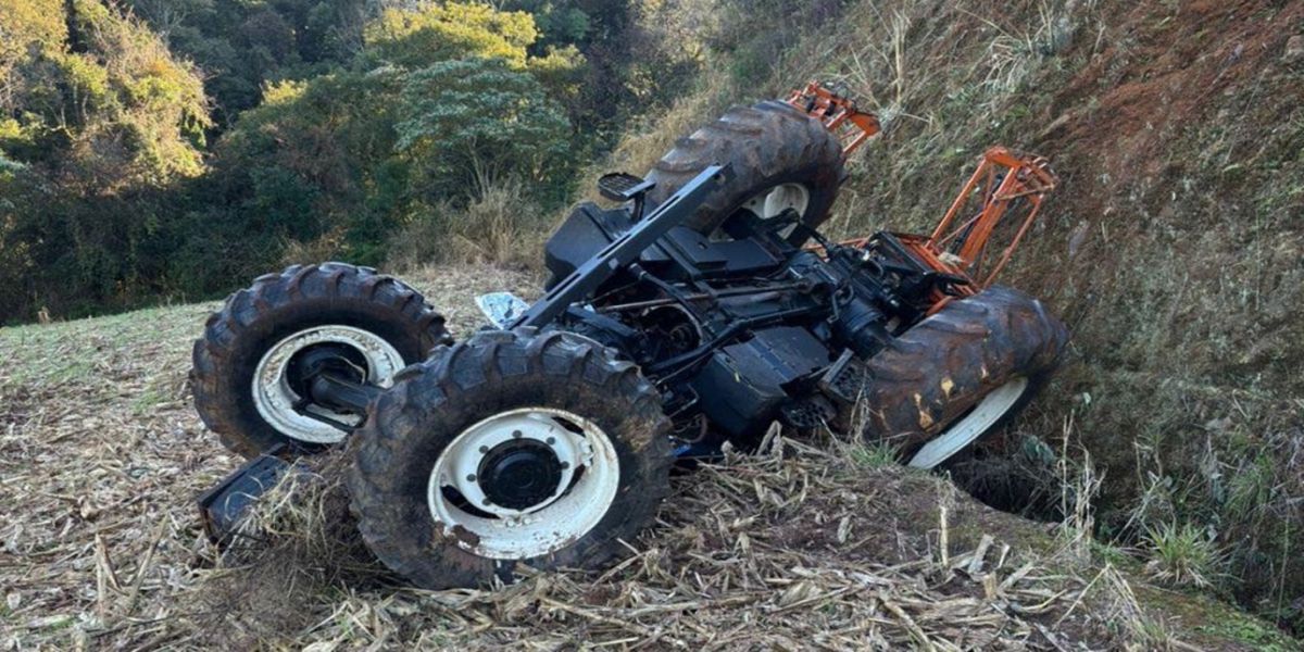 Agricultor morre em acidente com trator na zona rural de Coronel Vivida