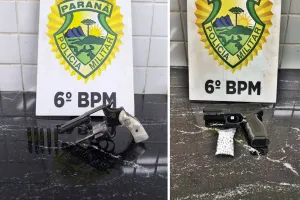 Homem é preso com arma na cintura e outro é detido com simulacro após ameaça contra mulheres em Cascavel