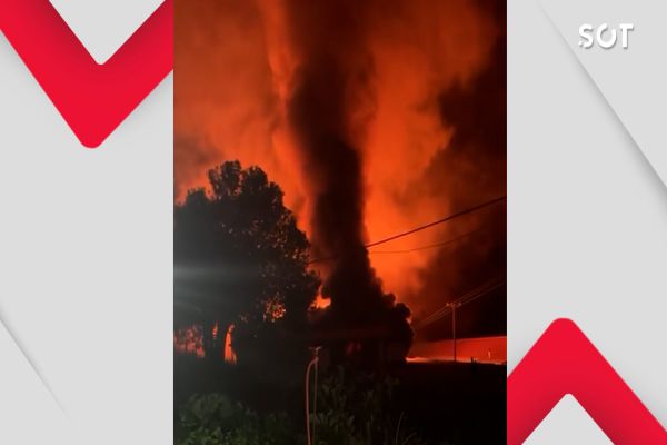 Imagem referente a notícia: Incêndio de grandes proporções atinge aviário e mata cerca de 21 mil pintainhos em Cascavel