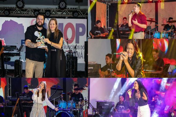 Imagem referente a notícia: Artistas de Corbélia brilham no Fermop e garantem troféu de melhor torcida