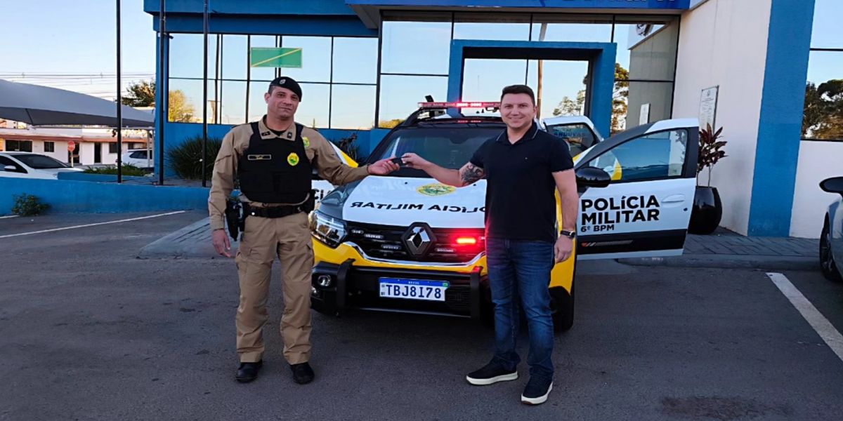 Catanduvas recebe nova viatura semi-blindada para reforçar a segurança pública