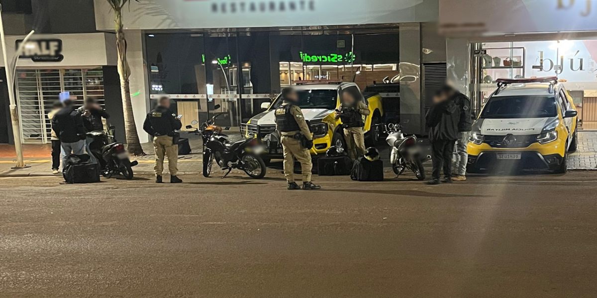 Fiscalização em Cafelândia resulta em motocicletas recolhidas e condutor com CNH suspensa