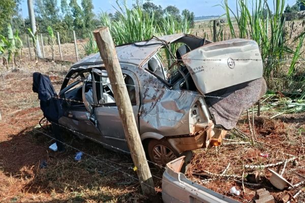 Jovem perde a vida após capotamento no distrito de Novo Sobradinho em Toledo
