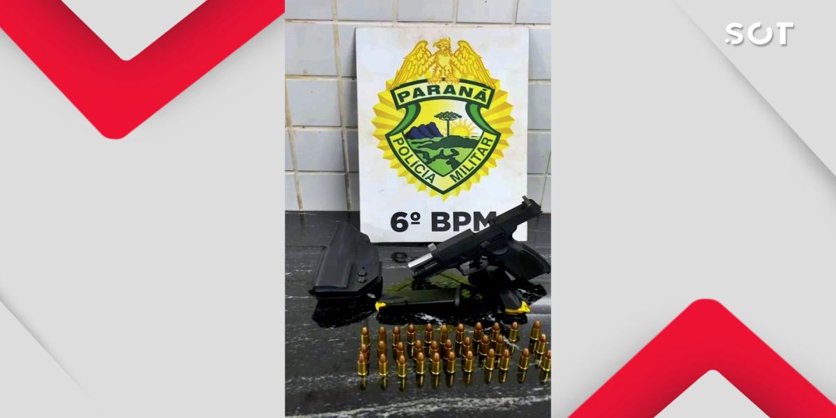 Homem é preso por violência doméstica após ameaçar esposa com arma de fogo em Cascavel