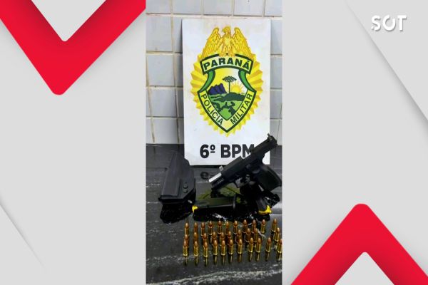 Homem é preso por violência doméstica após ameaçar esposa com arma de fogo em Cascavel