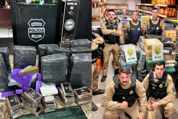 Forças de segurança do Paraná apreenderam mais de um terço das drogas do Brasil em 2024
