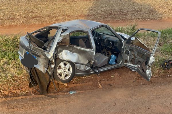 Grave acidente de trânsito é registrado na BR-369, no distrito de Nossa Senhora da Penha, em Corbélia