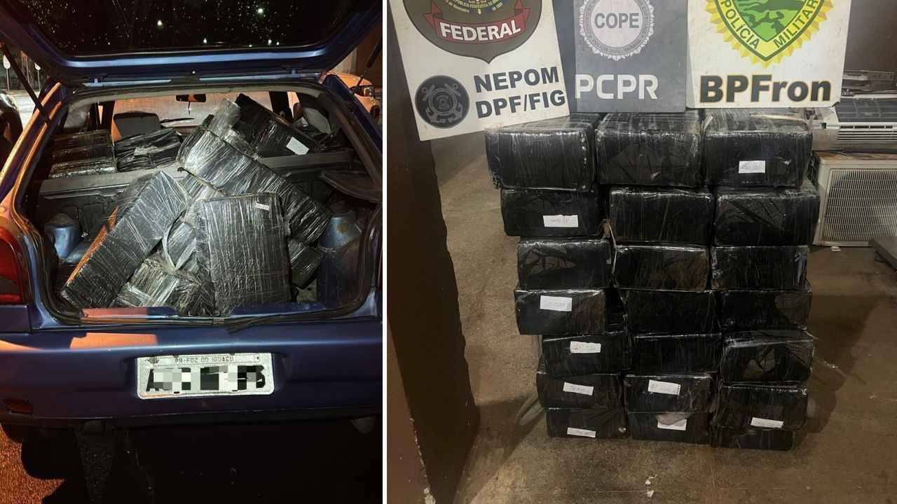 Na contramão da lei: ação conjunta apreende 415 kg de drogas com menores em Foz do Iguaçu
