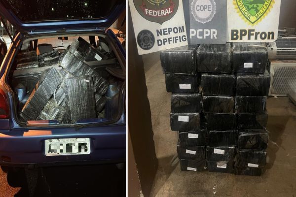 Imagem referente a notícia: Na contramão da lei: ação conjunta apreende 415 kg de drogas com menores em Foz do Iguaçu