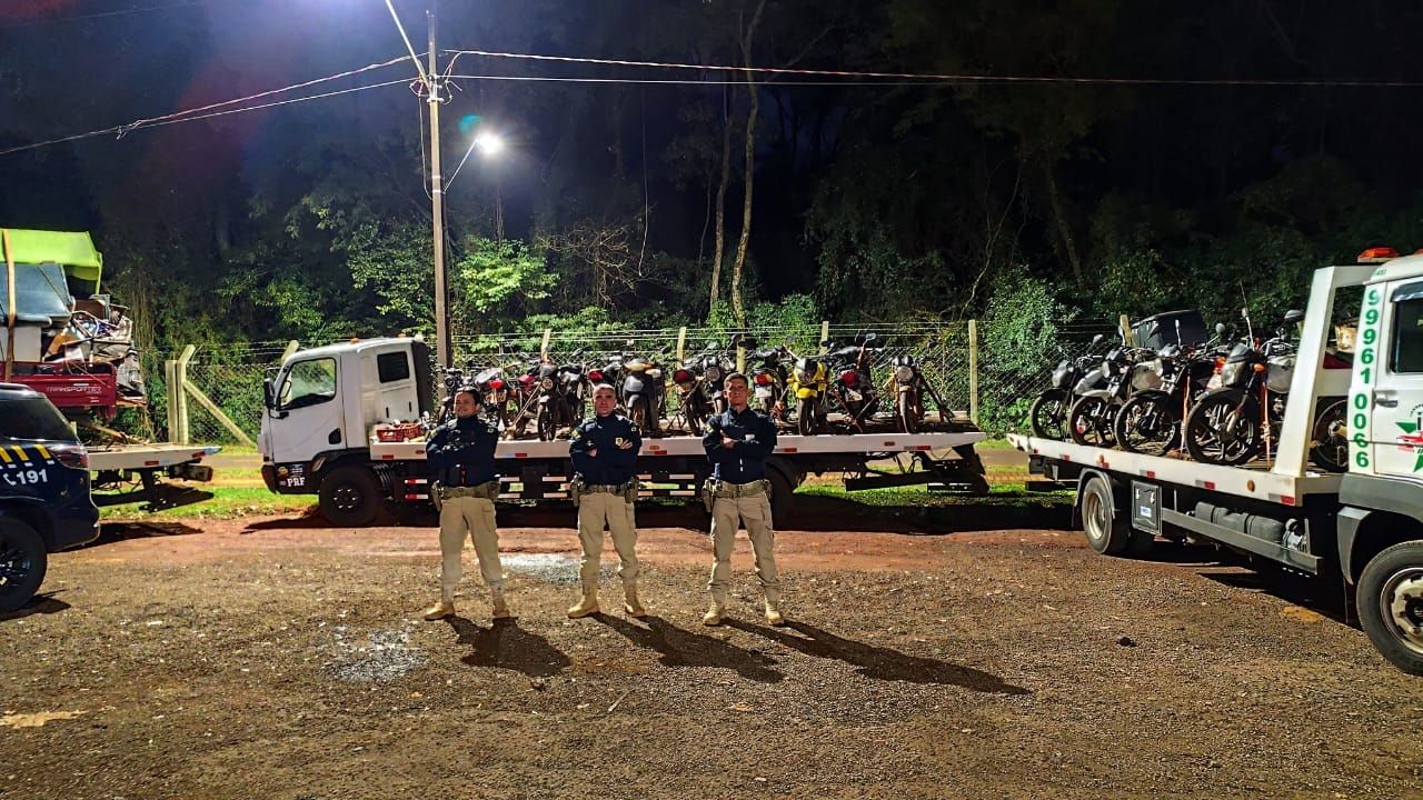 PRF intensifica fiscalização de motocicletas em trechos urbanos da BR-277, no oeste do Paraná