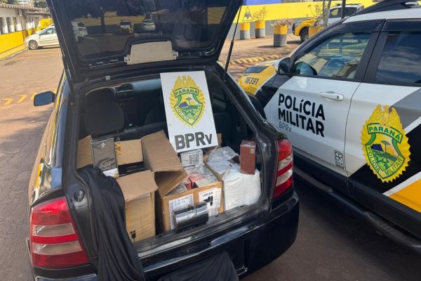 Perfumes sem nota fiscal são apreendidos em operação do BPRv em Céu Azul