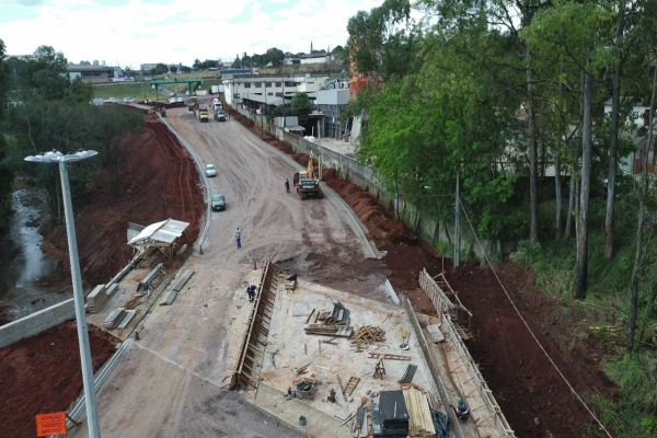 Obra da nova Ponte do XIV de Novembro chega a 85% de execução e entra na reta final