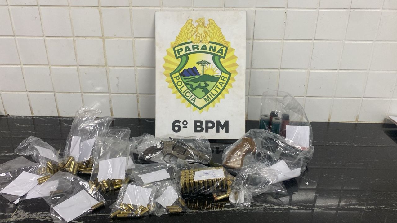 Chá de revelação termina com apreensão de armas e prisão no interior do Paraná