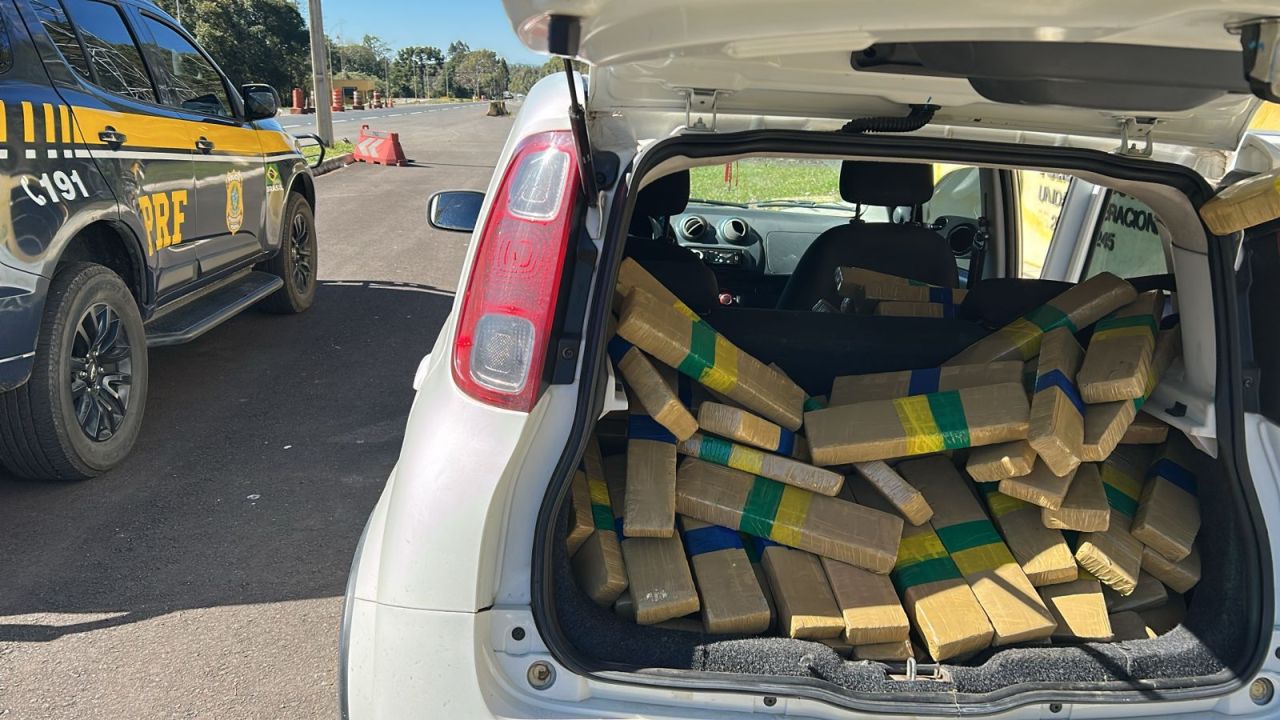 PRF apreende mais de 150 quilos de maconha na BR-277 em Irati