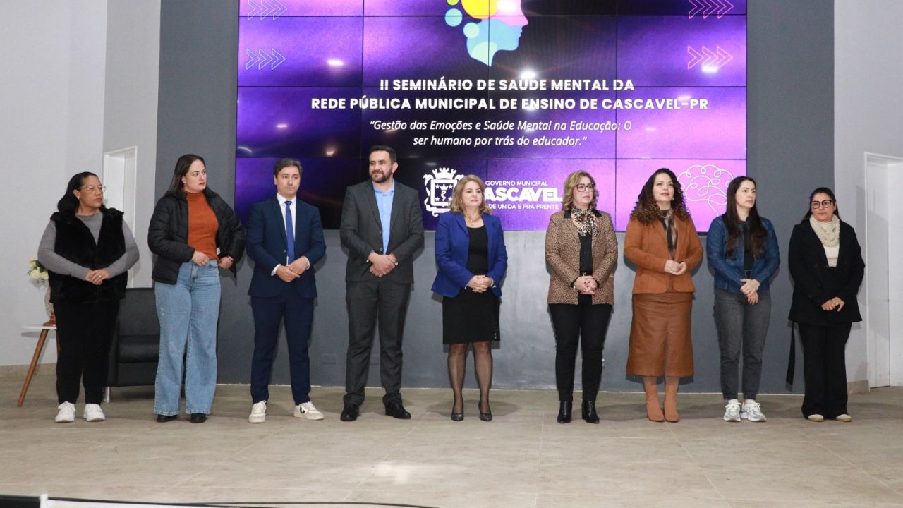 Secretaria de Educação promove II Seminário de Saúde Mental da Rede Pública Municipal de Ensino de Cascavel