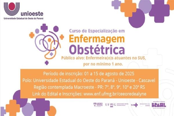 Inscrições abertas para o Curso de Especialização em Enfermagem Obstétrica