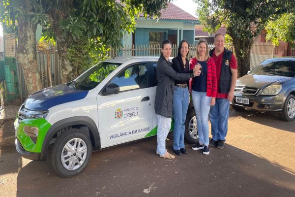 Imagem referente a notícia: Corbélia recebe novo veículo para fortalecer ações da Vigilância em Saúde