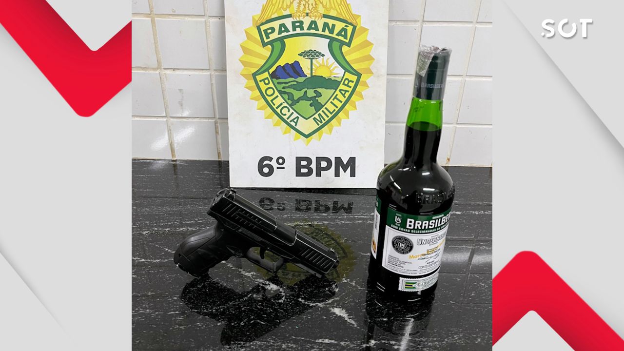 Furto de bebida termina em perseguição, simulacro e prisão no Bairro Parque São Paulo em Cascavel