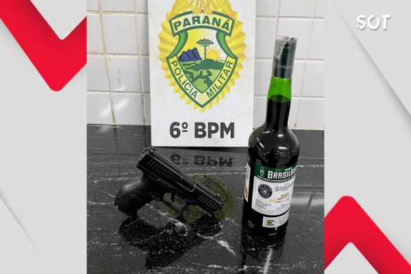 Furto de bebida termina em perseguição, simulacro e prisão no Bairro Parque São Paulo em Cascavel