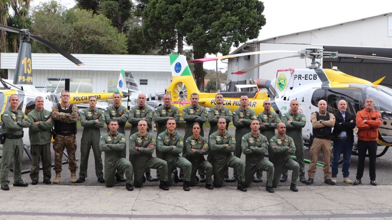 Missões especiais: Batalhão de Operações Aéreas da PMPR forma operadores aerotáticos