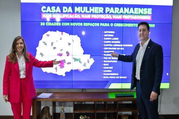 Paraná investe R$ 64,5 milhões para construir Casas da Mulher Paranaense em 30 cidades