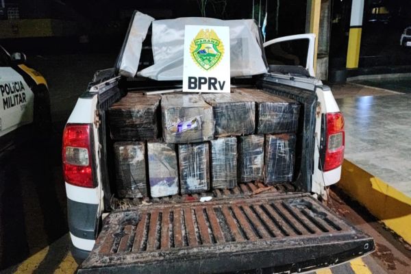 Quase 800 kg de maconha são apreendidos em Toledo e veículo roubado é recuperado pela PM