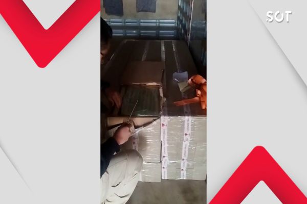 Imagem referente a notícia: PRF intercepta caminhão com carga de maconha disfarçada de equipamentos de academia na BR-277 em Cascavel