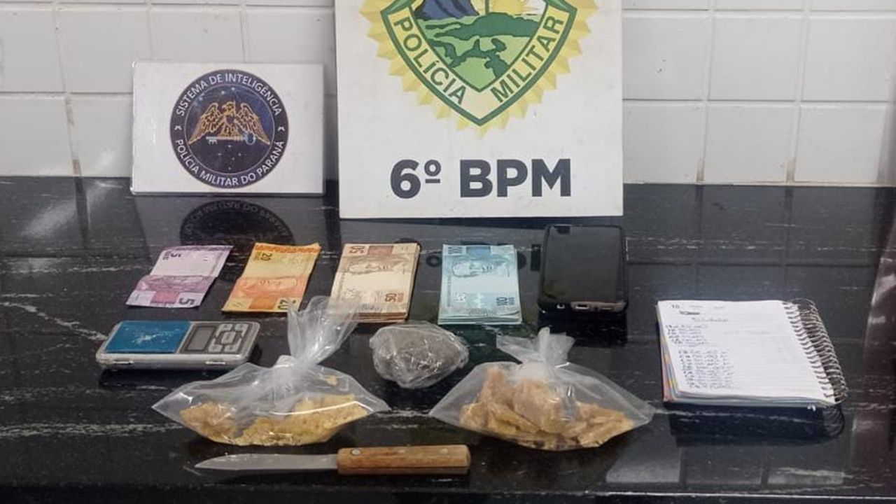 Polícia Militar descobre esconderijo e prende mulher com crack e dinheiro em Cascavel