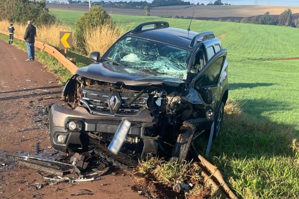 Violenta colisão entre quatro veículos, deixa sete feridos e mobiliza aeronave de resgate na BR-369 em Corbélia