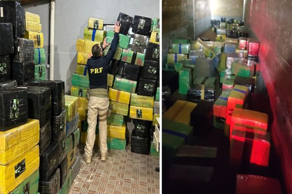 Imagem referente a notícia: PRF apreende mais de 4 toneladas de maconha em Balsa Nova