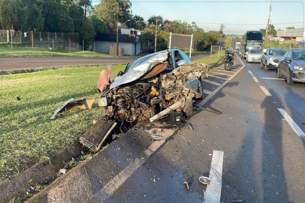 Colisão violenta deixa oito feridos e bebê entre as vítimas na BR-277 em Cascavel