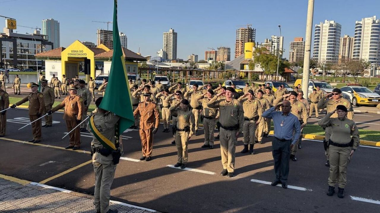 19º BPM de Toledo comemora 20 anos com homenagem a autoridades