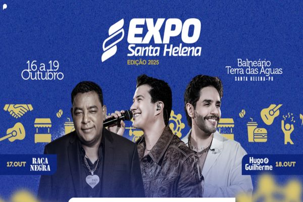 Raça Negra e Hugo e Guilherme são atrações confirmadas para Expo Santa Helena 2025