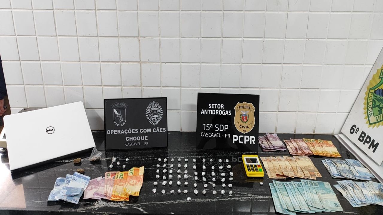 Polícia Civil desmonta “fortaleza do tráfico” e prende quatro pessoas em Cascavel