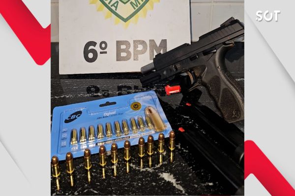 Confusão termina com prisão e apreensão de arma após briga entre vizinhos em Cascavel